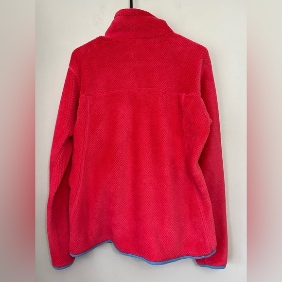 Patagonia Womens Retool Snap T Fleece Pullover Size Large Polartec Pink & Blue - Picture 4 of 16